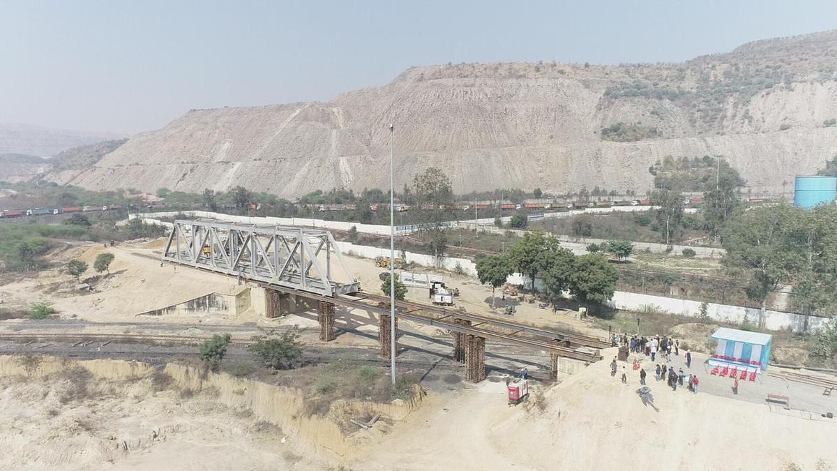 61m Open Web Girder wide aerial